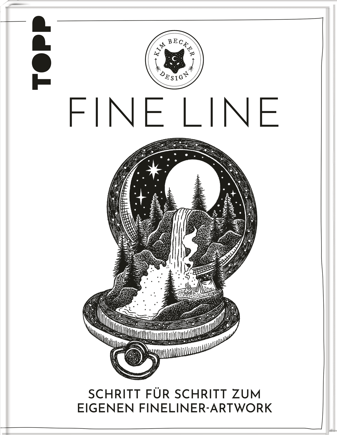Zeichnen mir Fineliner und dem Fine Line Buch von Kim Becker