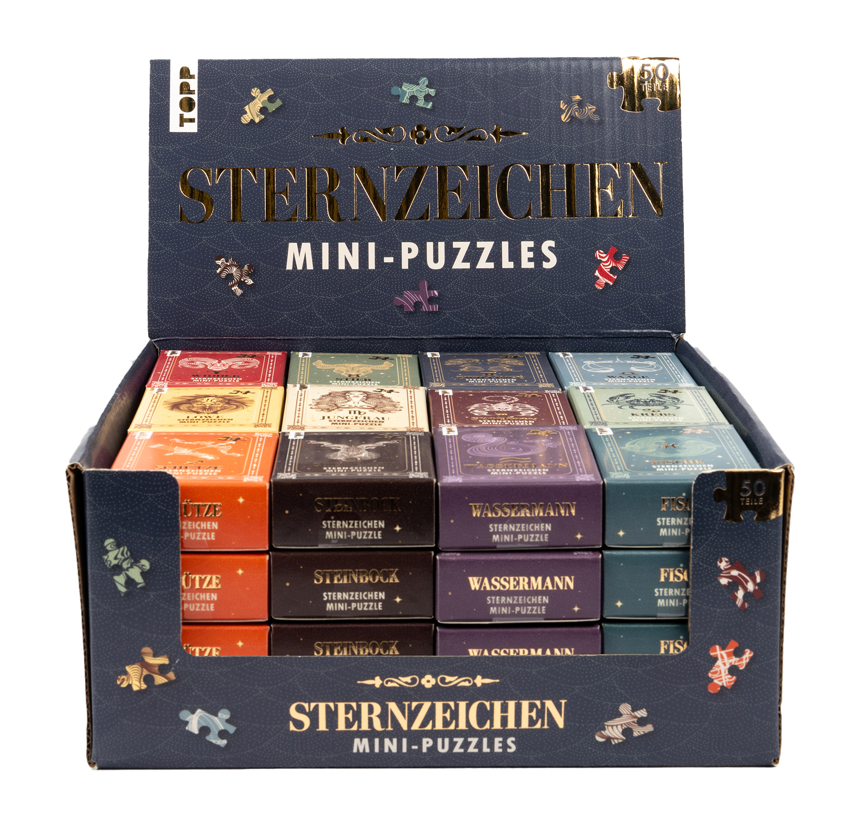 Display Sternzeichen Mini-Puzzles 48 Ex.