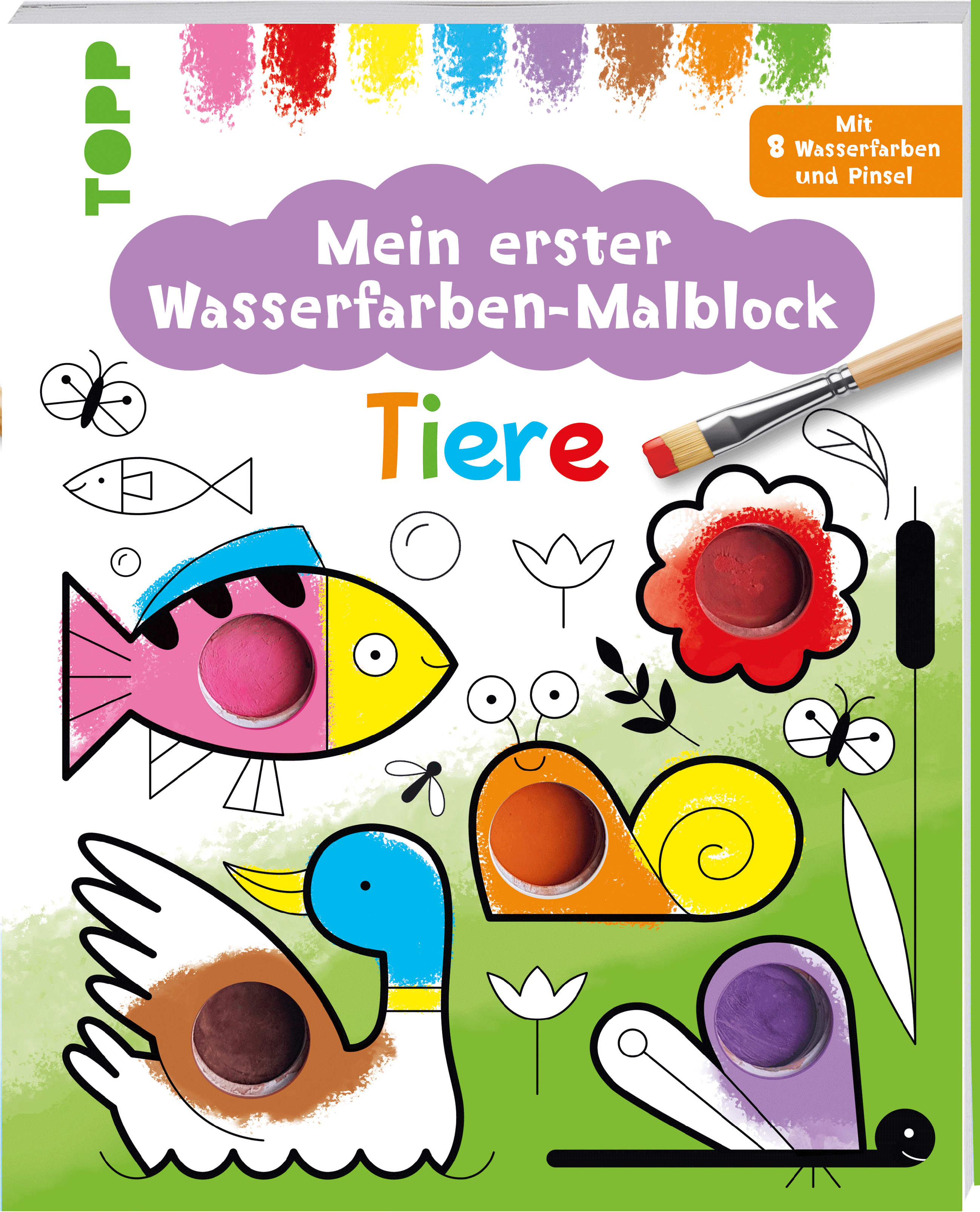 Meine erster Wasserfarben-Malblock - Tiere