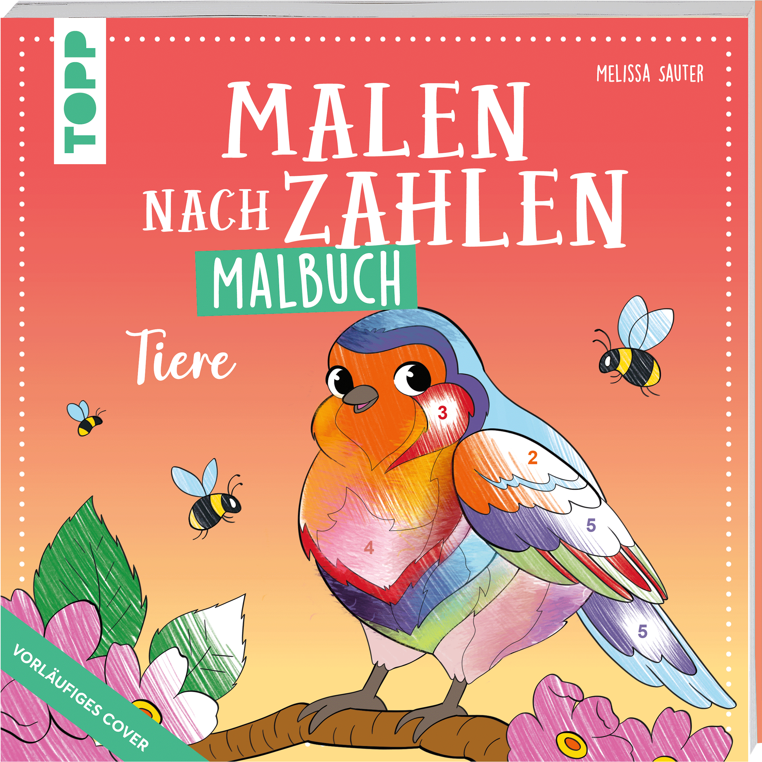 Malen nach Zahlen Malbuch Tiere