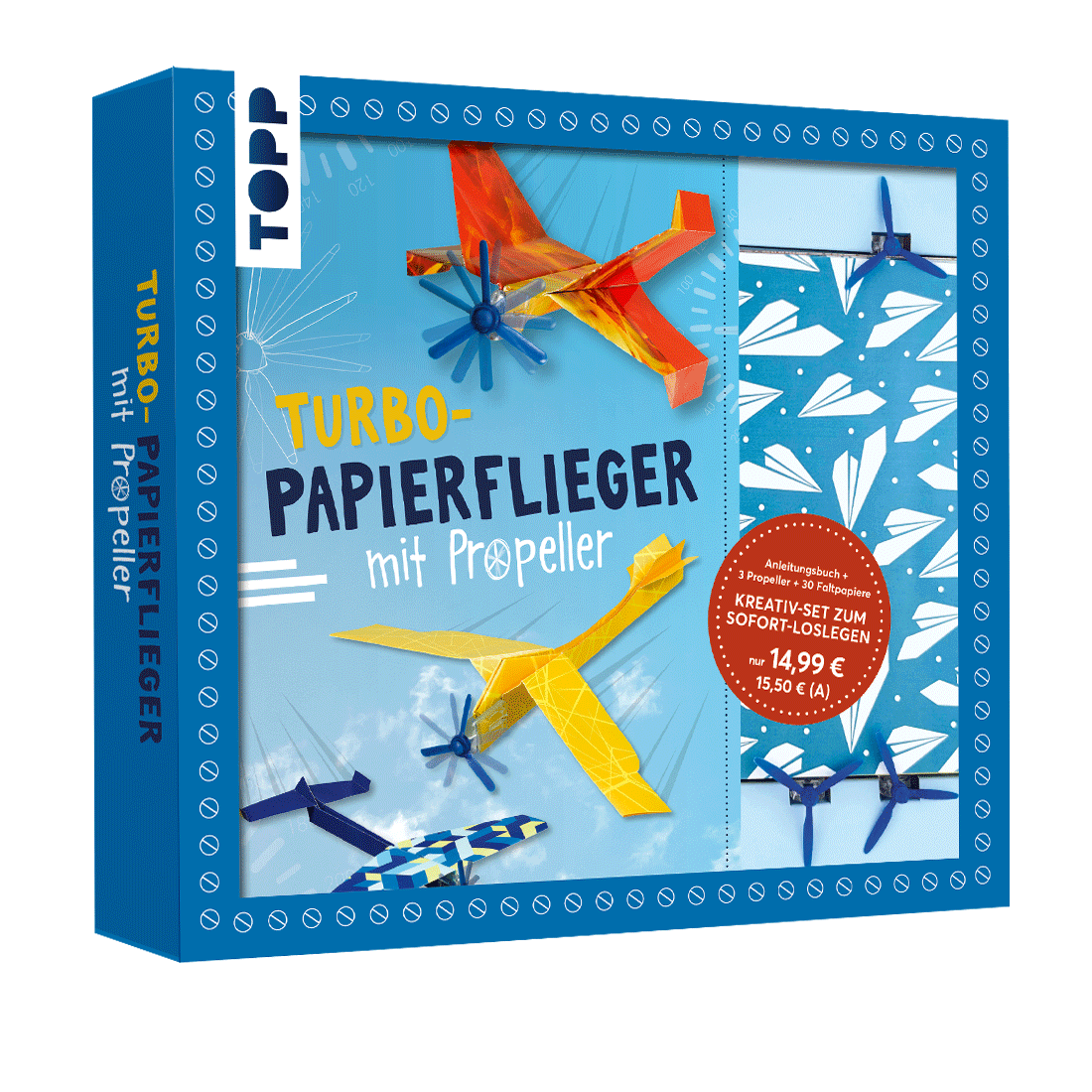 Kreativ-Set Turbo-Papierflieger mit Propeller