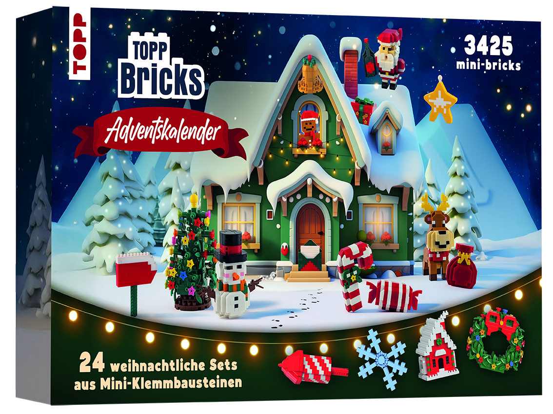 Mini-Klemmbausteine Adventskalender - 24 Tage Bauspaß für Groß und Klein