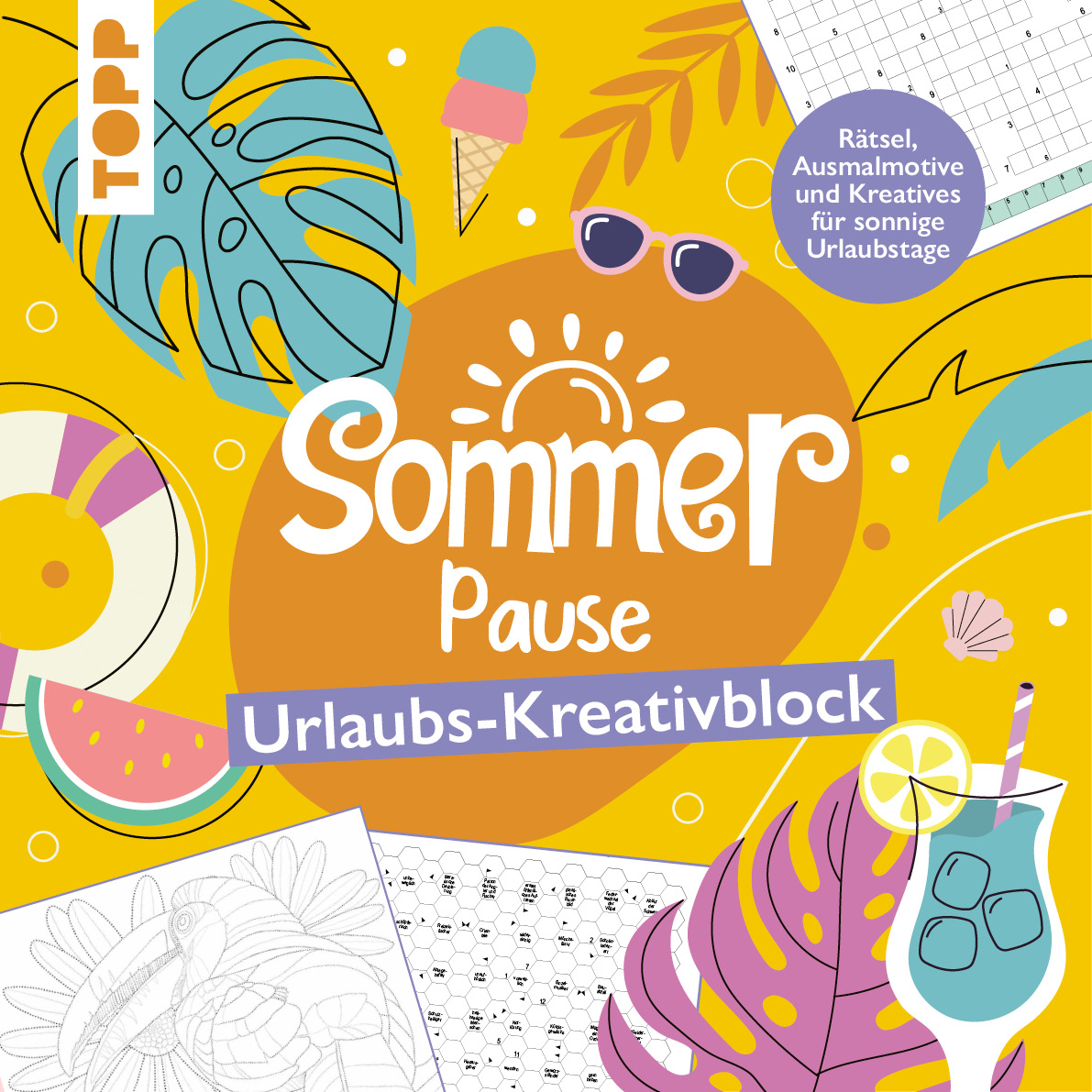 Sommer-Pause! Urlaubs-Kreativblock