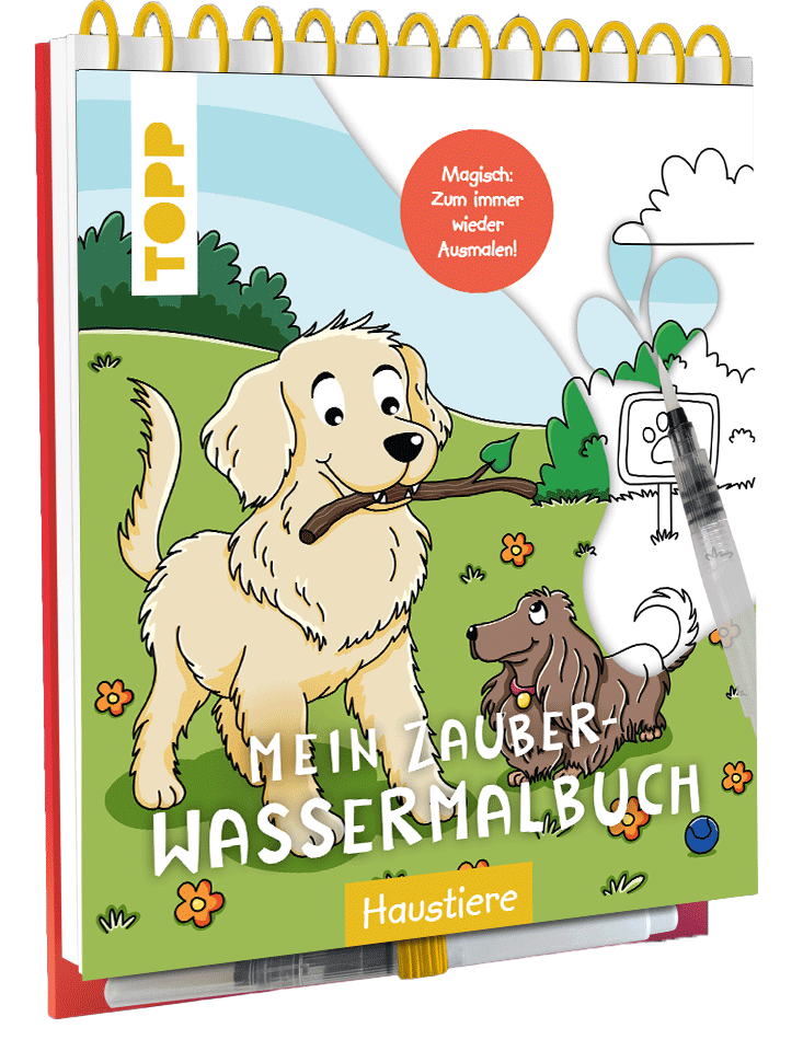 Mein Zauber-Wassermalbuch Haustiere