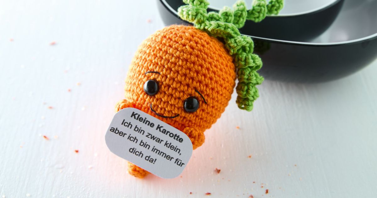 So häkelst du eine süße Amigurumi Karotte ganz leicht