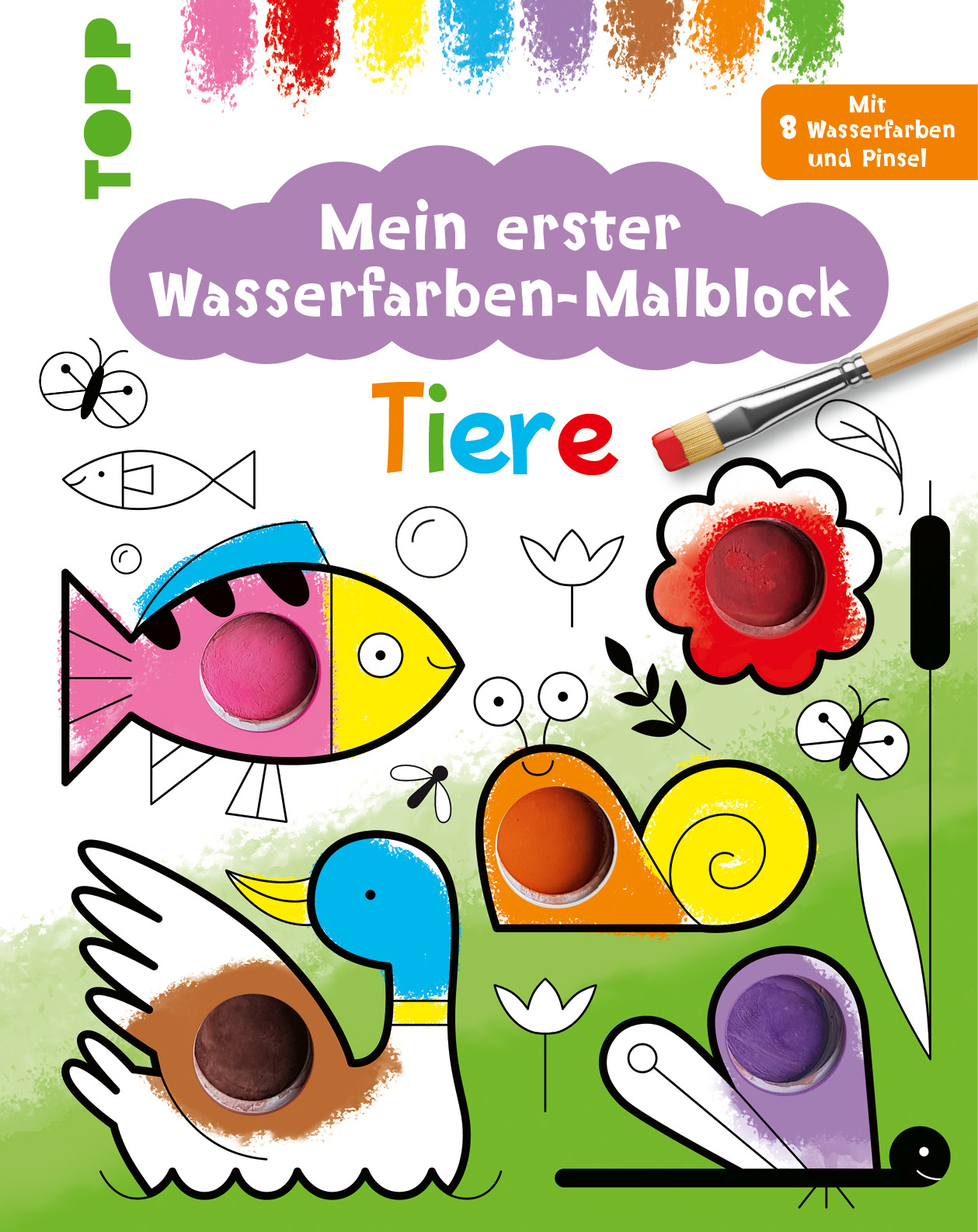 Meine erster Wasserfarben-Malblock - Tiere