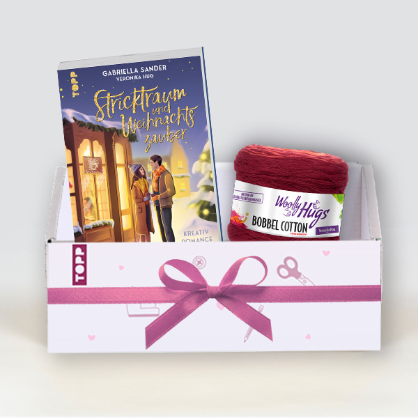 Geschenkset Multimuster-Tuch mit Bobbel stricken (Knit-Along) 2