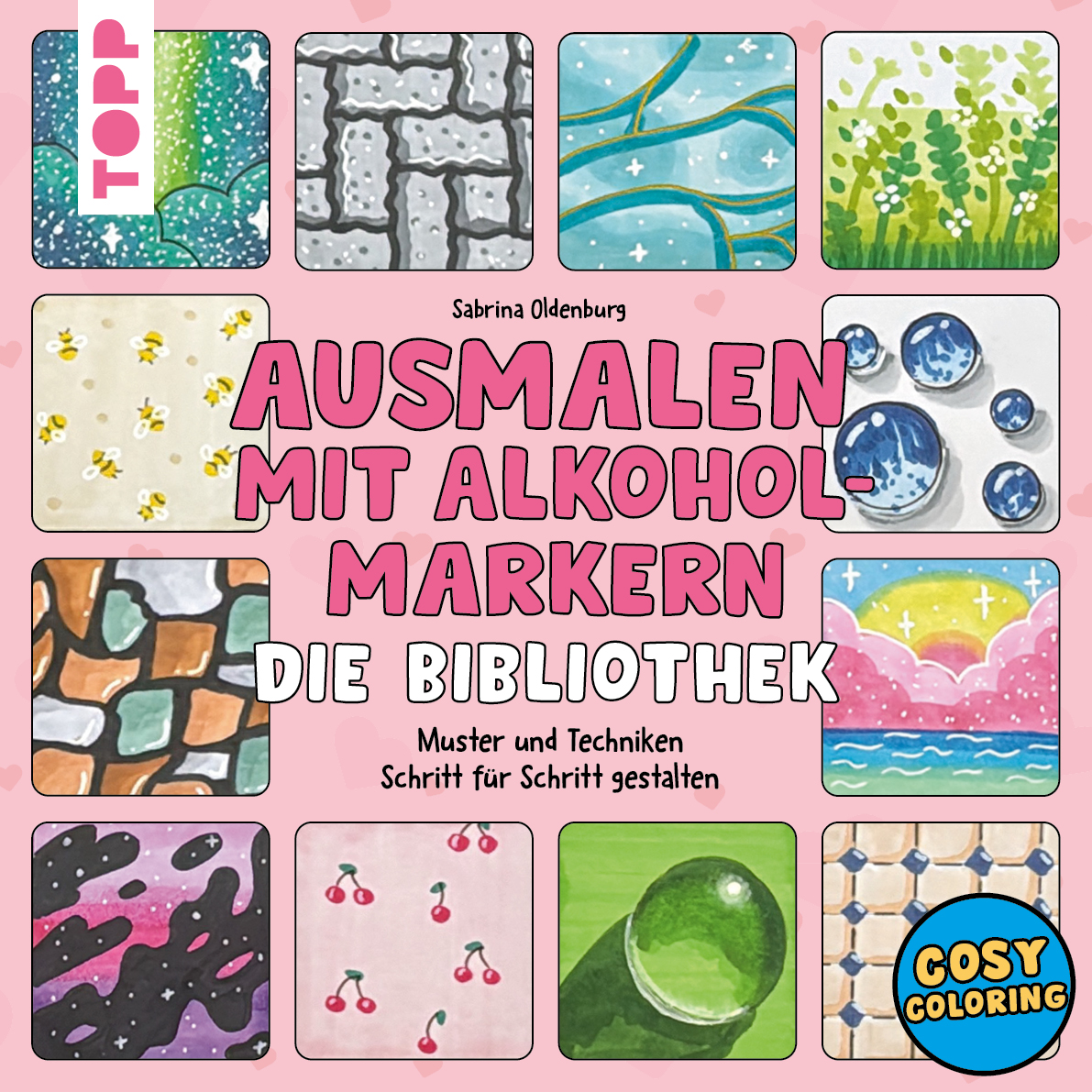Ausmalen mit Alkoholmarkern - die Bibliothek