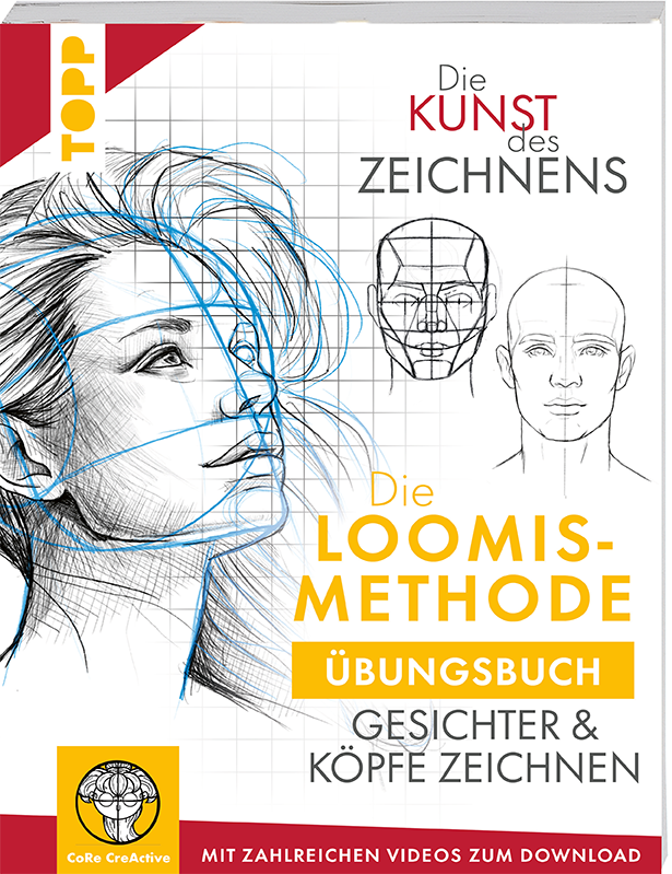Gesichter zeichnen mit der Loomis Methode Übungsbuch