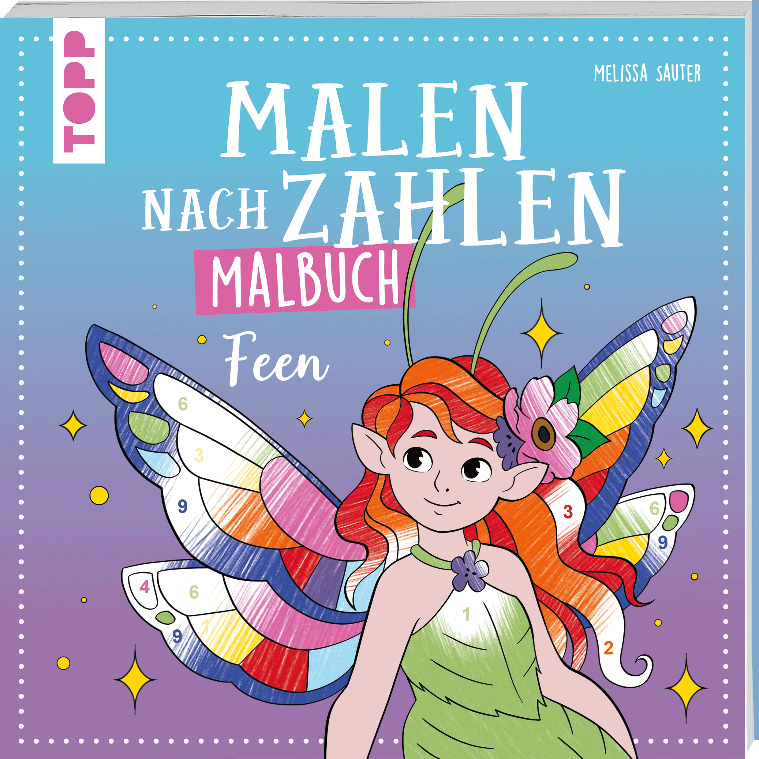 Malen nach Zahlen Malbuch Feen