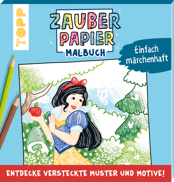 Zauberpapier Malbuch Thema Märchen Cover