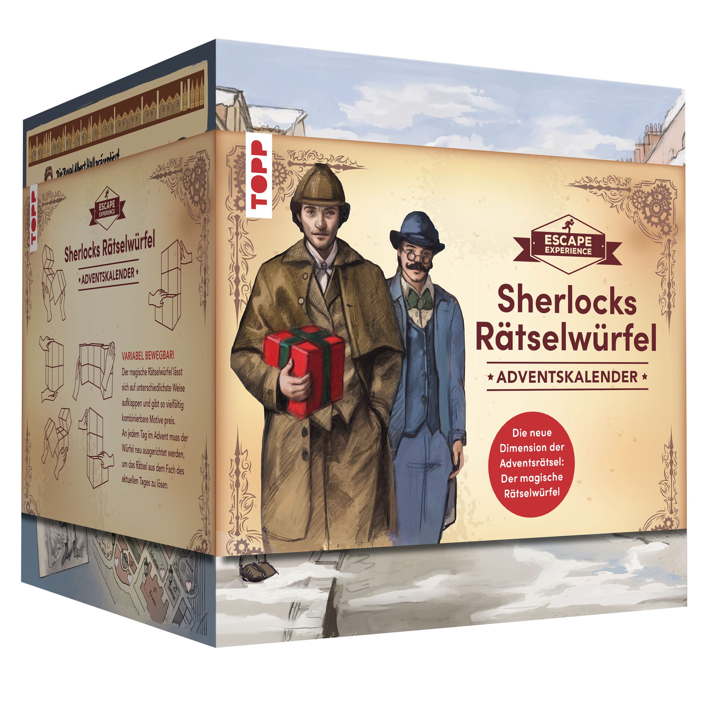 Escape Experience Adventskalender – Der magische Rätselwürfel: Sherlock Holmes und das mysteriöse Geschenk Escape Experience Adventskalender – Der magische Rätselwürfel: Sherlock Holmes und das mysteriöse Geschenk
