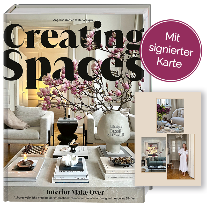 Creating Spaces. Interior Make Over von @interiorbygini (mit signierter Karte)