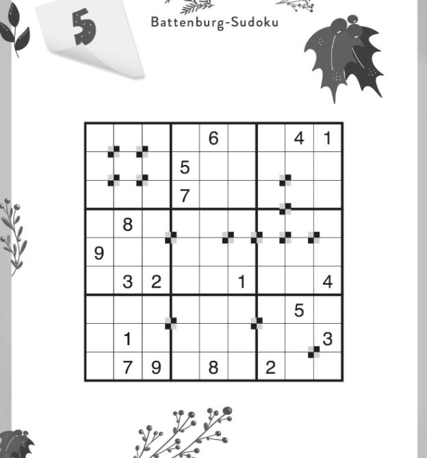  Sudoku Adventskalender Beispielseite