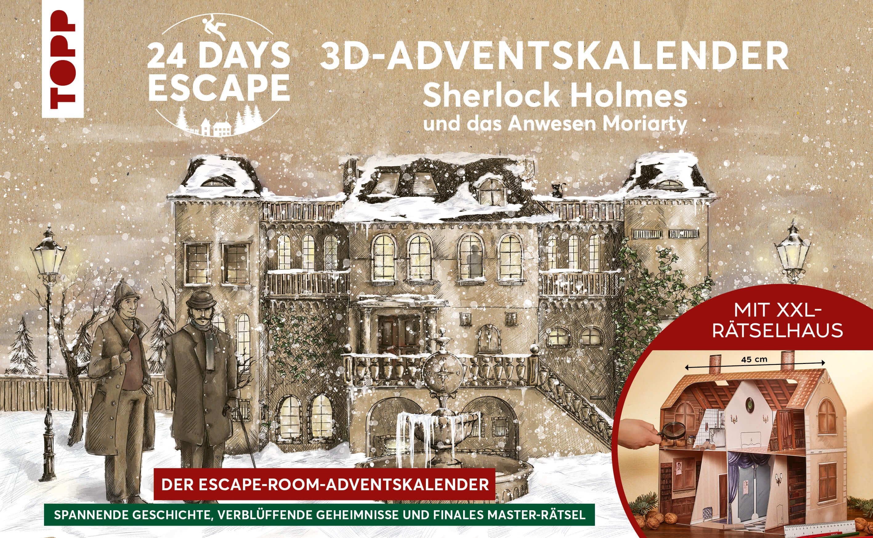 Sherlock Holmes Adventskalender Moriartys Haus