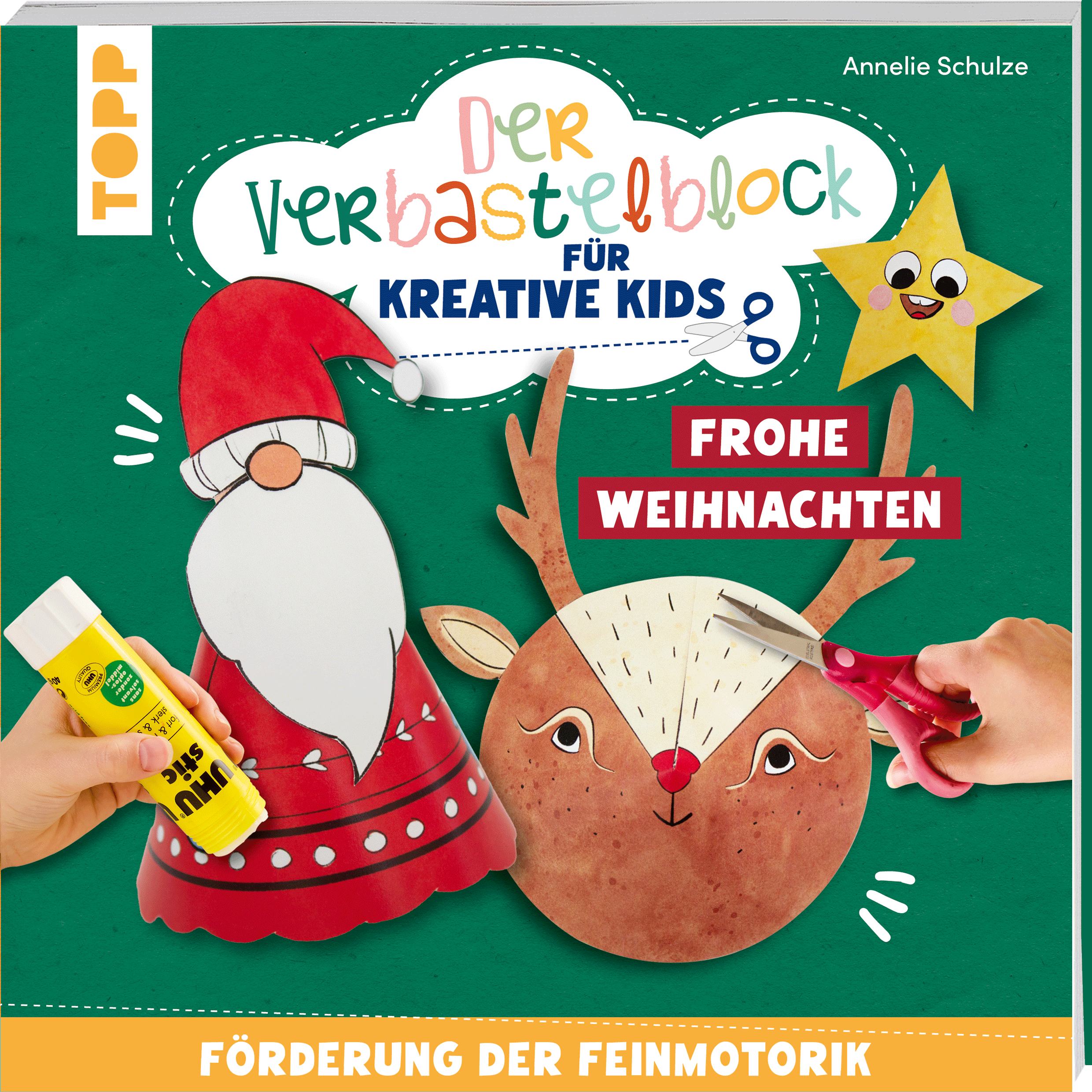 Der Verbastelblock für kreative Kids. Frohe Weihnachten