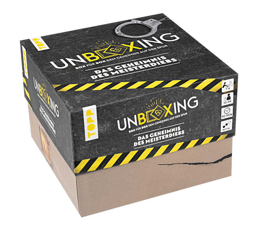 Verpackungsbox "Unboxing - das Geheimnis des Meisterdiebs"