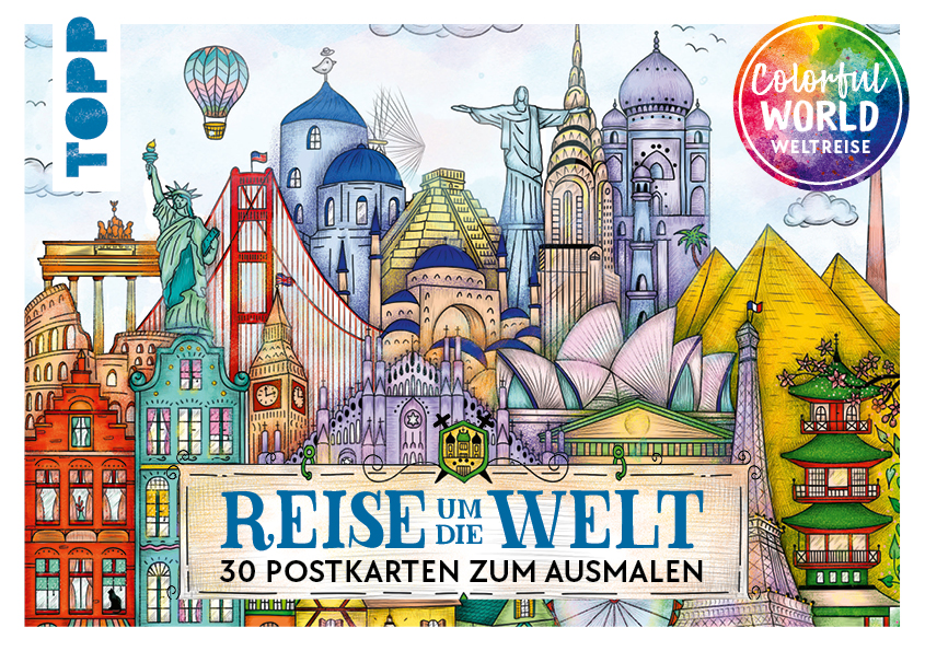 Colorful World Weltreise - Der Postkartenblock Colorful World Weltreise - Der Postkartenblock