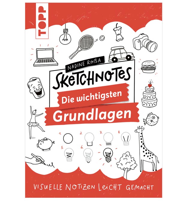 Sketchnotes lernen mit Nadine Roßa - Die wunderbare Kreativbox - Grundlagen Buch