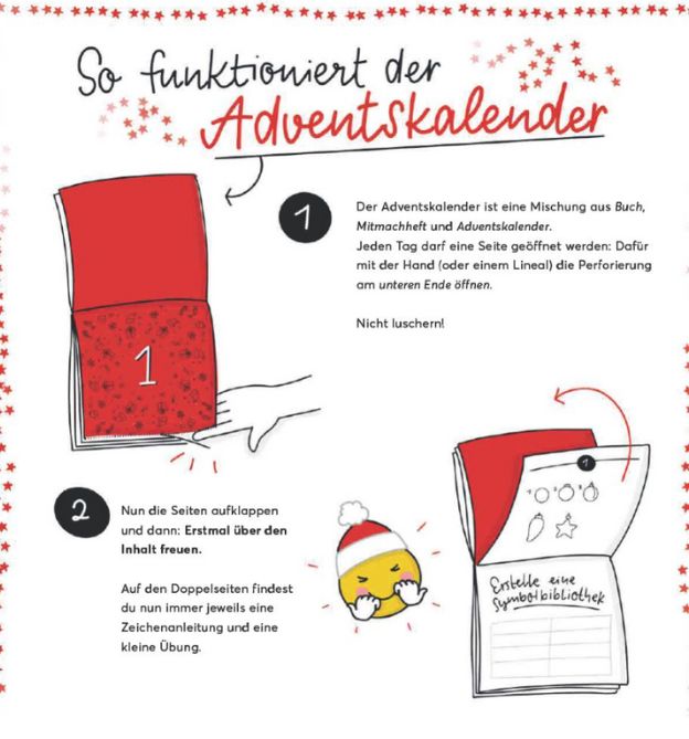 Sketchnotes Adventskalender Anleitung